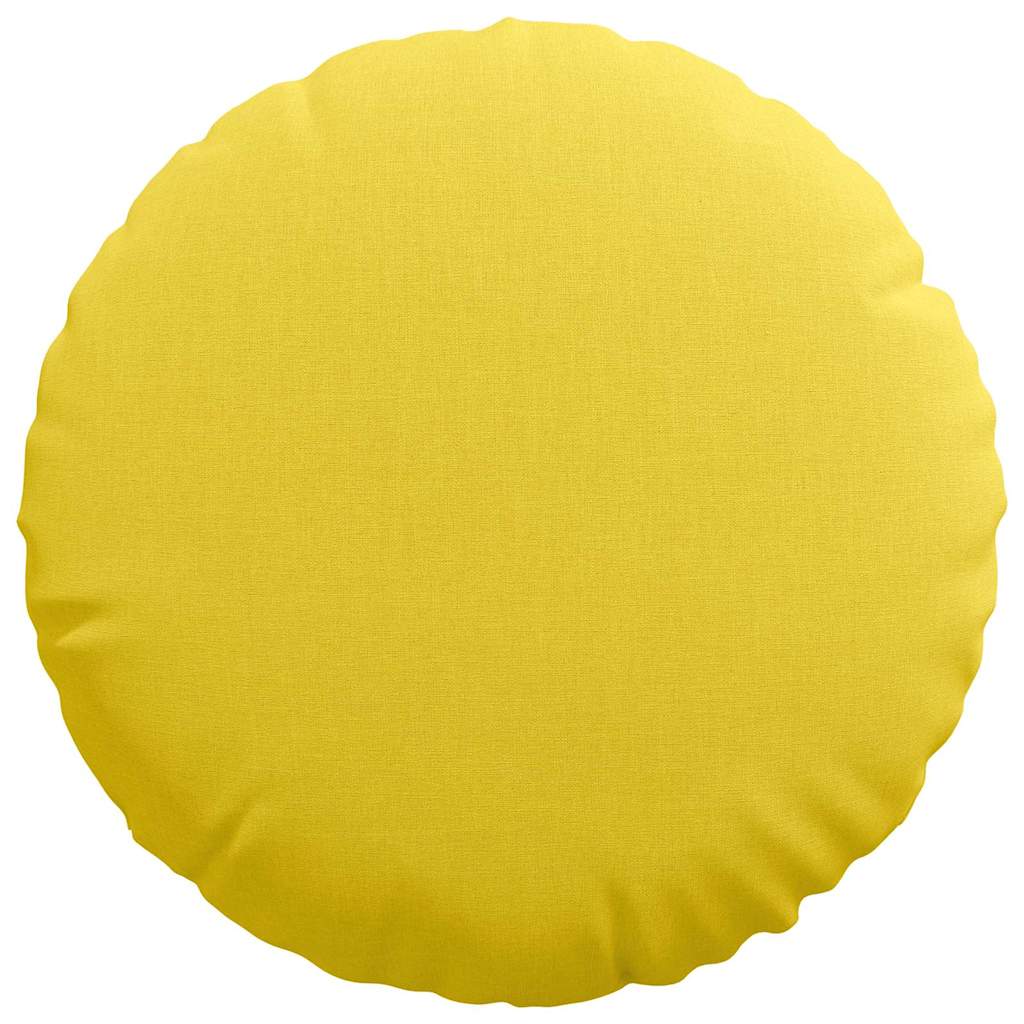 Sitzkissen 2 pcs Helles Gelb Ø40 x 13 cm Stoff
