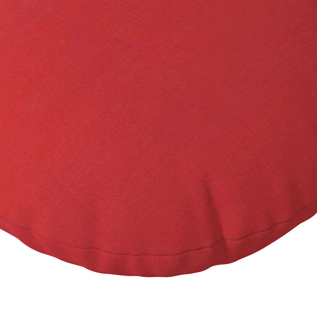 Sitzkissen 2 pcs Rot Ø40 x 13 cm Stoff