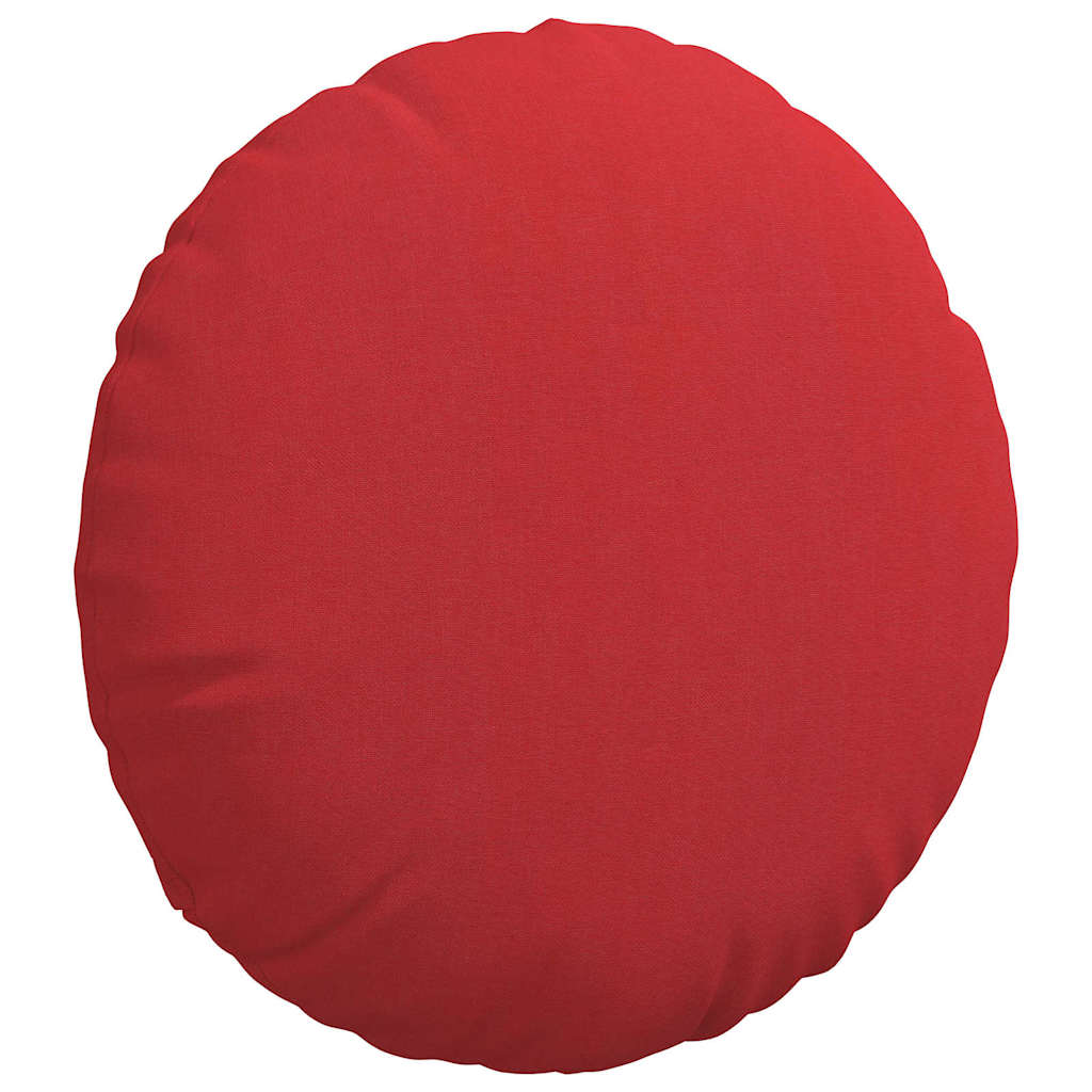 Sitzkissen 2 pcs Rot Ø40 x 13 cm Stoff