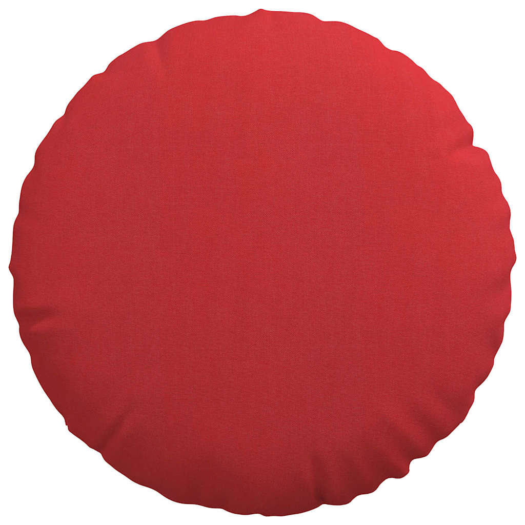 Sitzkissen 2 pcs Rot Ø40 x 13 cm Stoff