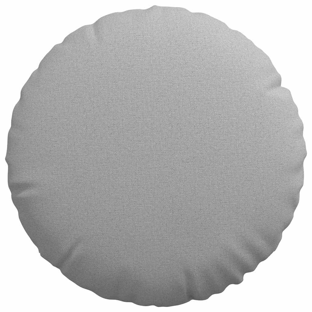 Sitzkissen 2 pcs Wolkengrau Ø40 x 13 cm Stoff