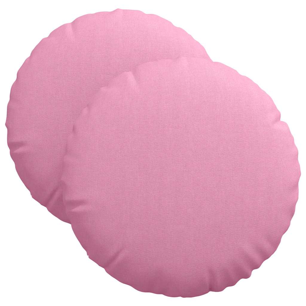 Sitzkissen 2 pcs Rosa Ø40 x 13 cm Stoff