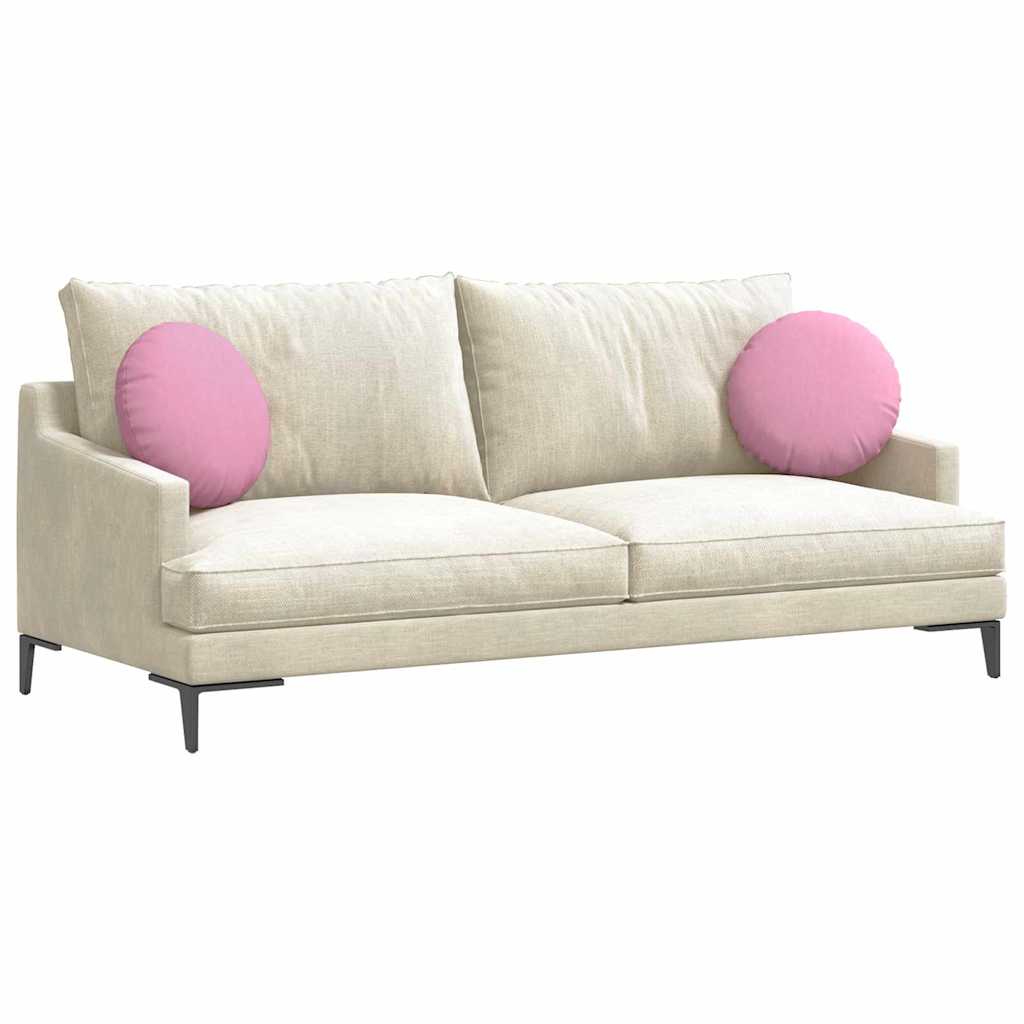 Sitzkissen 2 pcs Rosa Ø40 x 13 cm Stoff
