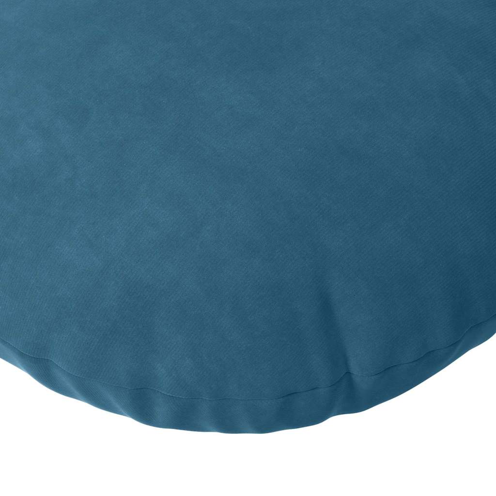 Sitzkissen 2 Stück Blau Ø 40 x 13 cm Samt