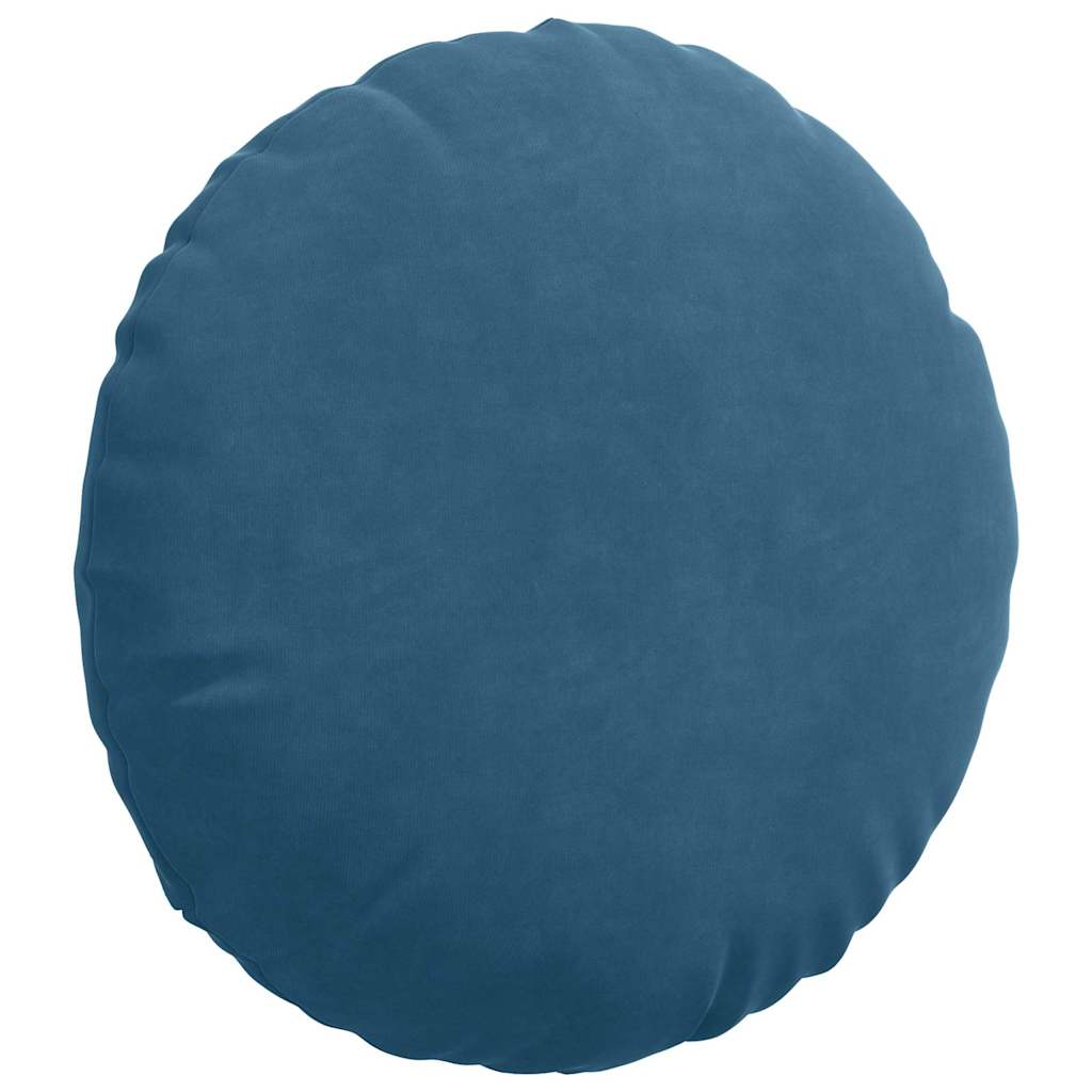 Sitzkissen 2 Stück Blau Ø 40 x 13 cm Samt