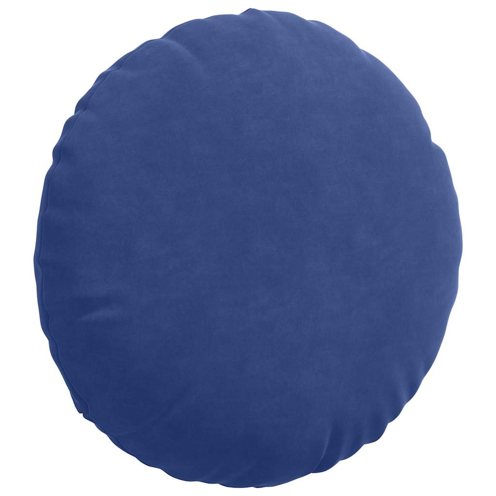 Sitzkissen 2 Stück Polizeiblau Ø 40 x 13 cm Samt