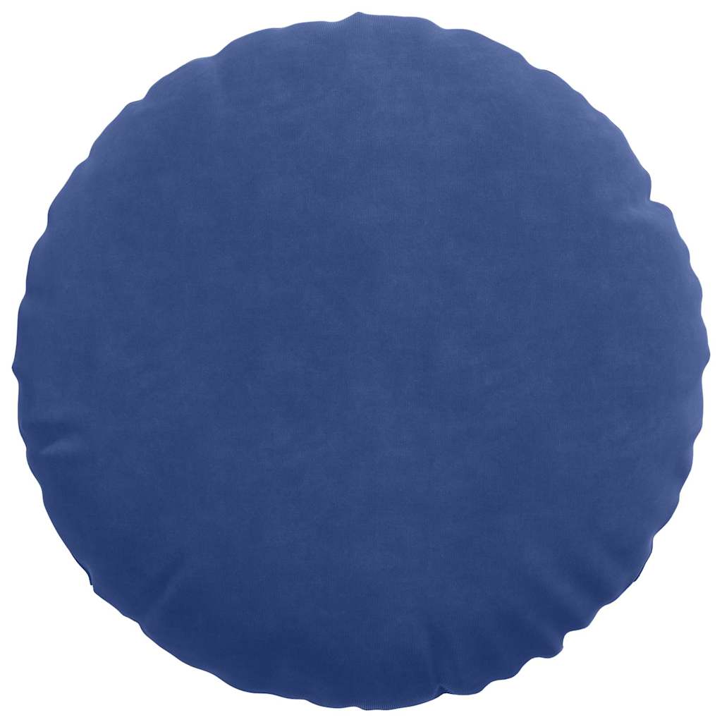 Sitzkissen 2 Stück Polizeiblau Ø 40 x 13 cm Samt
