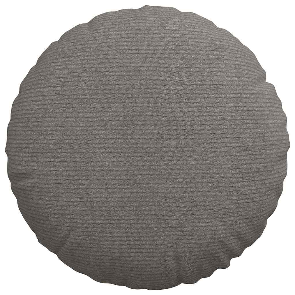 Sitzkissen 2 pcs Hellgrau Ø 40 cm Cordstoff