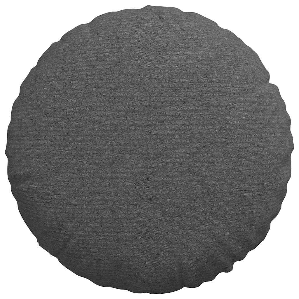 Sitzkissen 2 pcs Dunkelgrau Ø 40 cm Cordstoff
