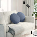 Sitzkissen 2 pcs Blau Ø 40 cm Cordstoff
