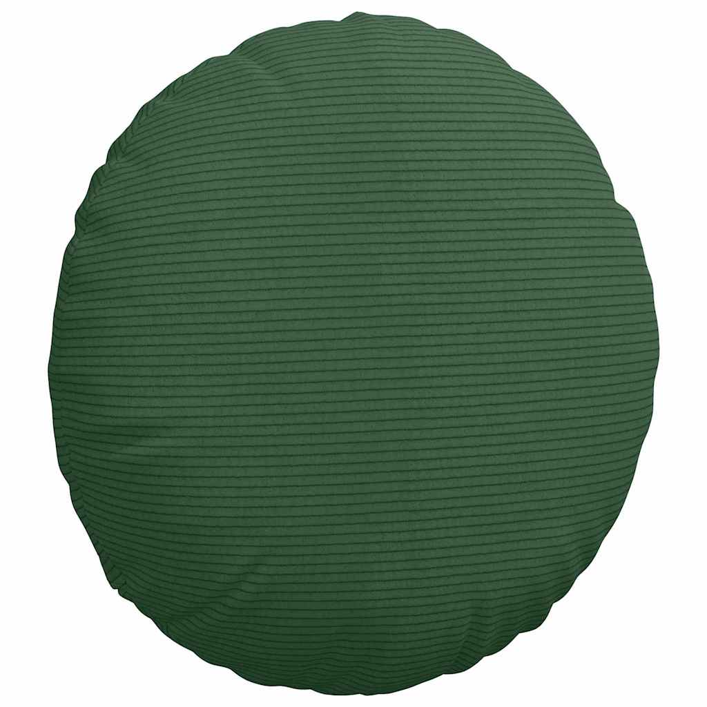 Sitzkissen 2 pcs Dunkelgrün Ø 40 cm Cordstoff