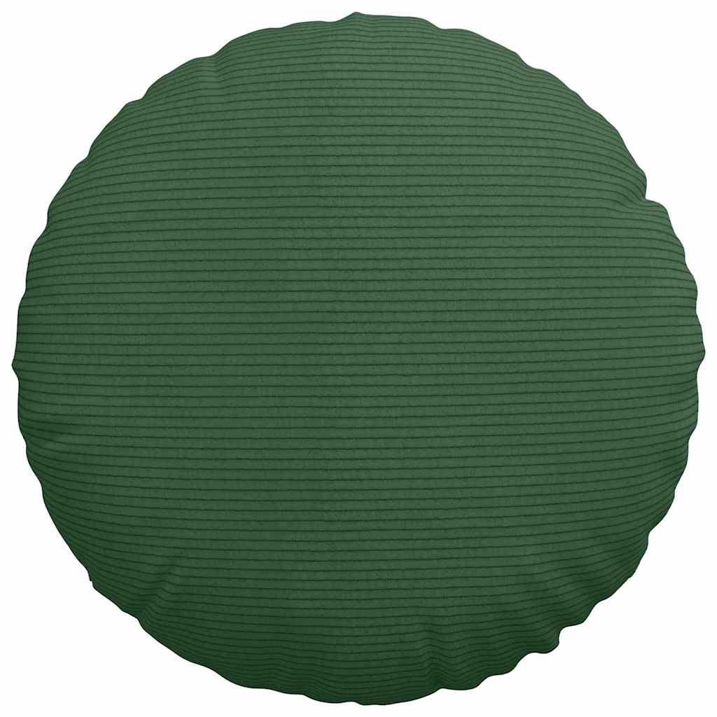 Sitzkissen 2 pcs Dunkelgrün Ø 40 cm Cordstoff