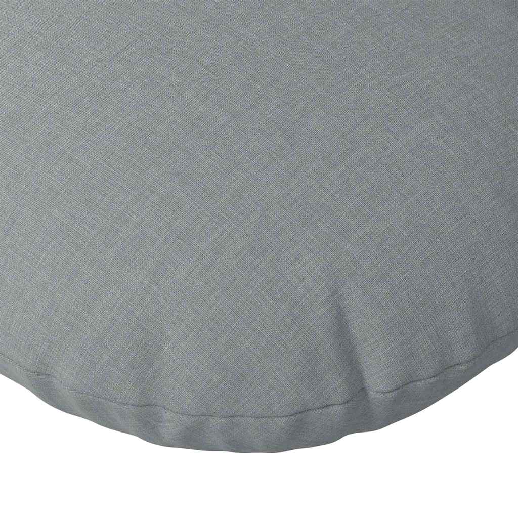 Sitzkissen 2 pcs Hellgrau Ø50 x 19 cm Stoff