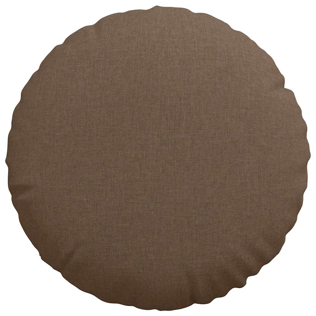 Sitzkissen 2 pcs Braun Ø50 x 19 cm Stoff