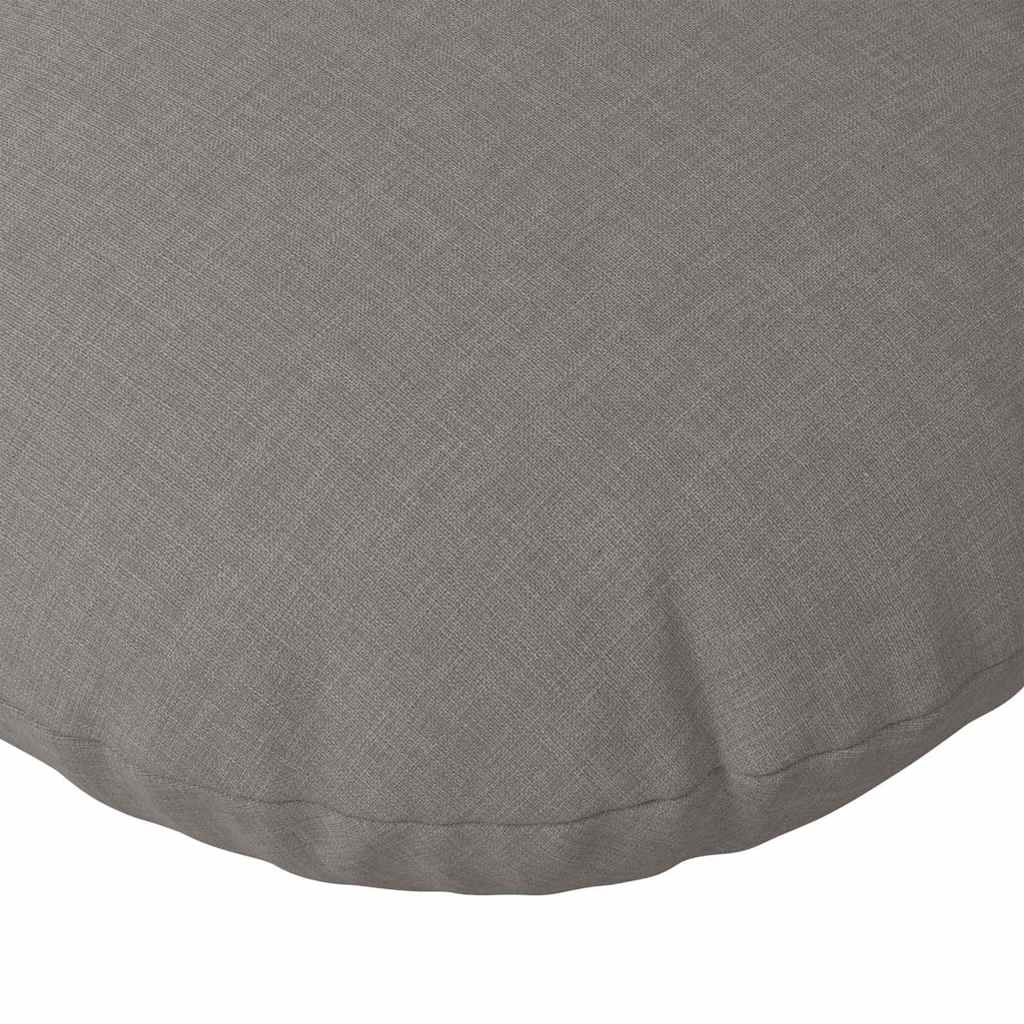 Sitzkissen 2 pcs Taupe Ø50 x 19 cm Stoff