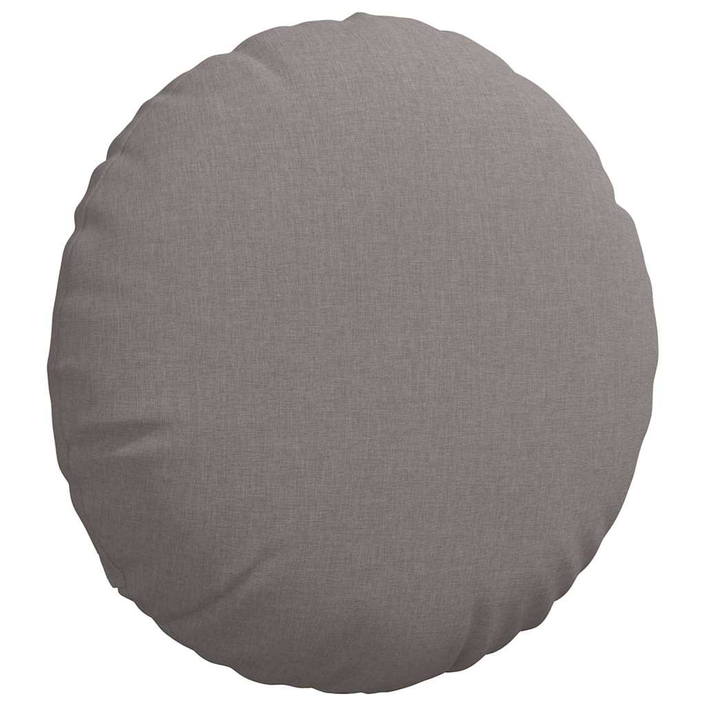 Sitzkissen 2 pcs Taupe Ø50 x 19 cm Stoff