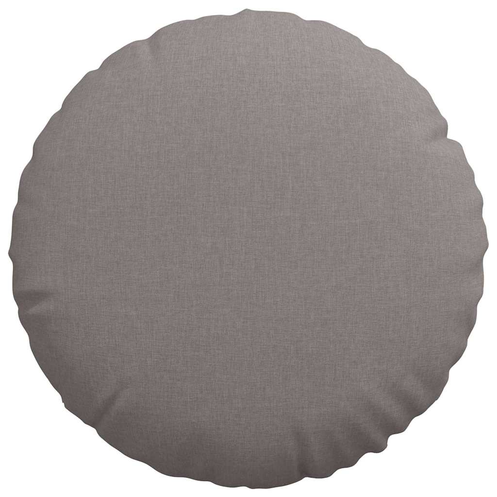Sitzkissen 2 pcs Taupe Ø50 x 19 cm Stoff