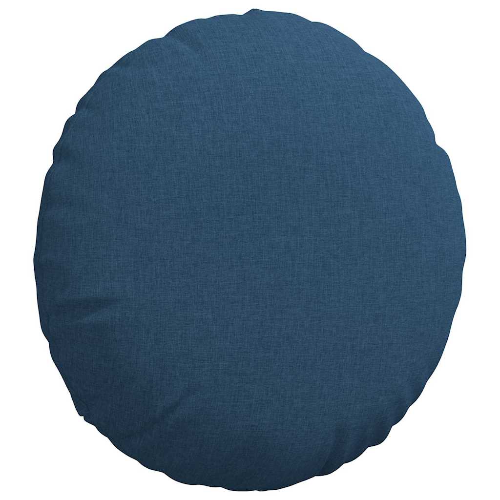Sitzkissen 2 pcs Blau Ø50 x 19 cm Stoff
