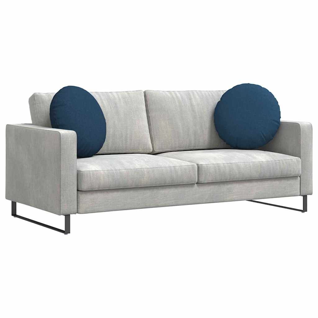 Sitzkissen 2 pcs Blau Ø50 x 19 cm Stoff