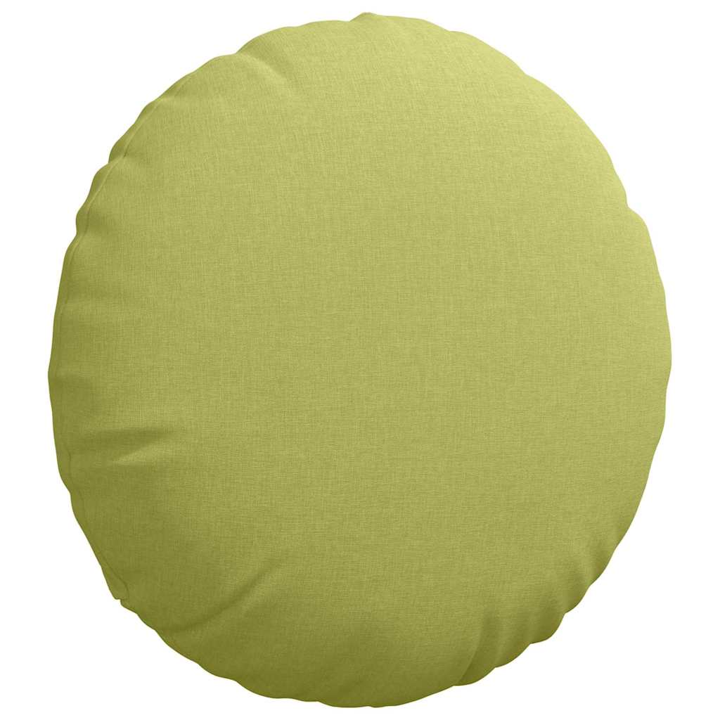 Sitzkissen 2 pcs Hellgrün Ø50 x 19 cm Stoff