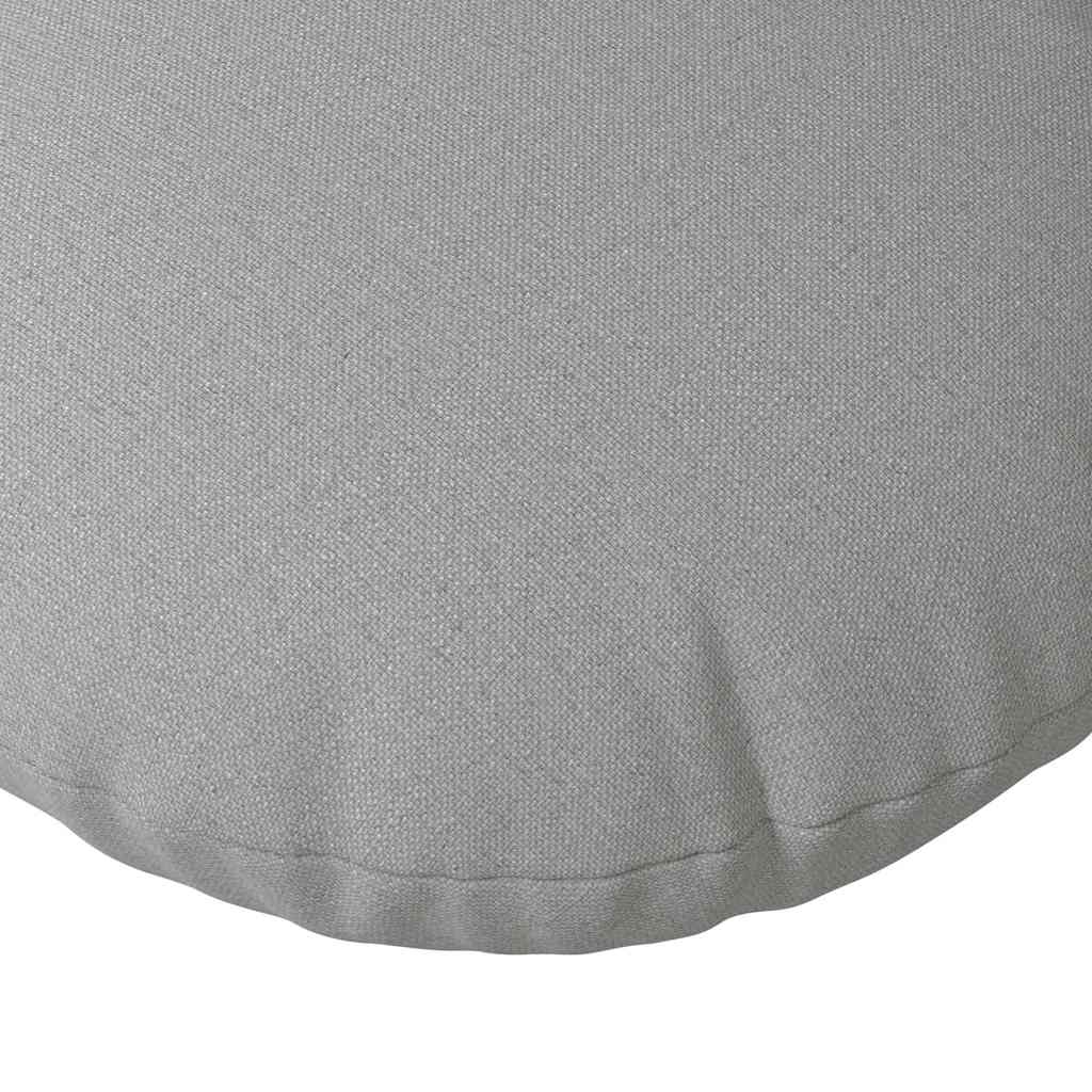 Sitzkissen 2 pcs Wolkengrau Ø50 x 19 cm Stoff