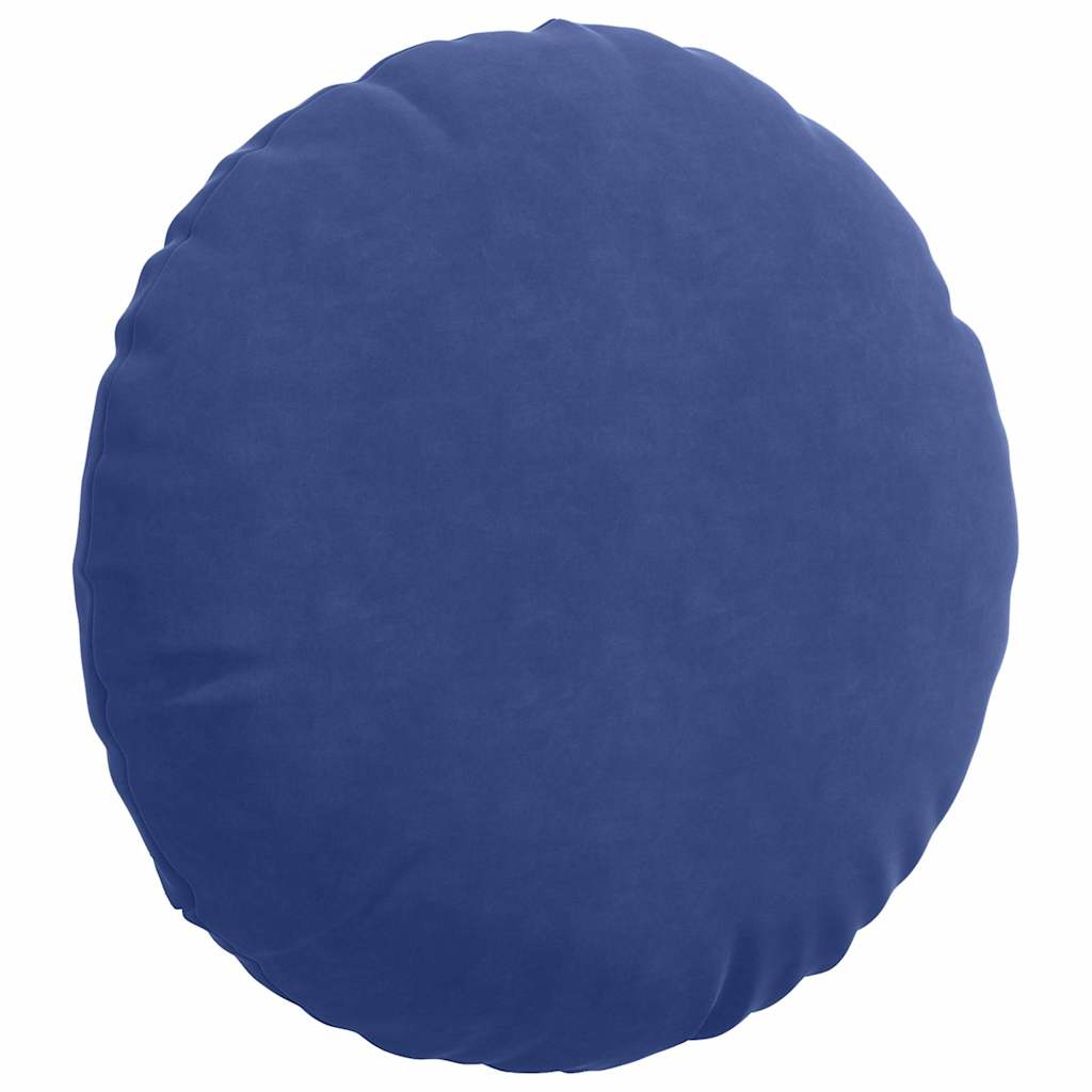 Sitzkissen 2 pcs Polizeiblau Ø50 x 19 cm Samt