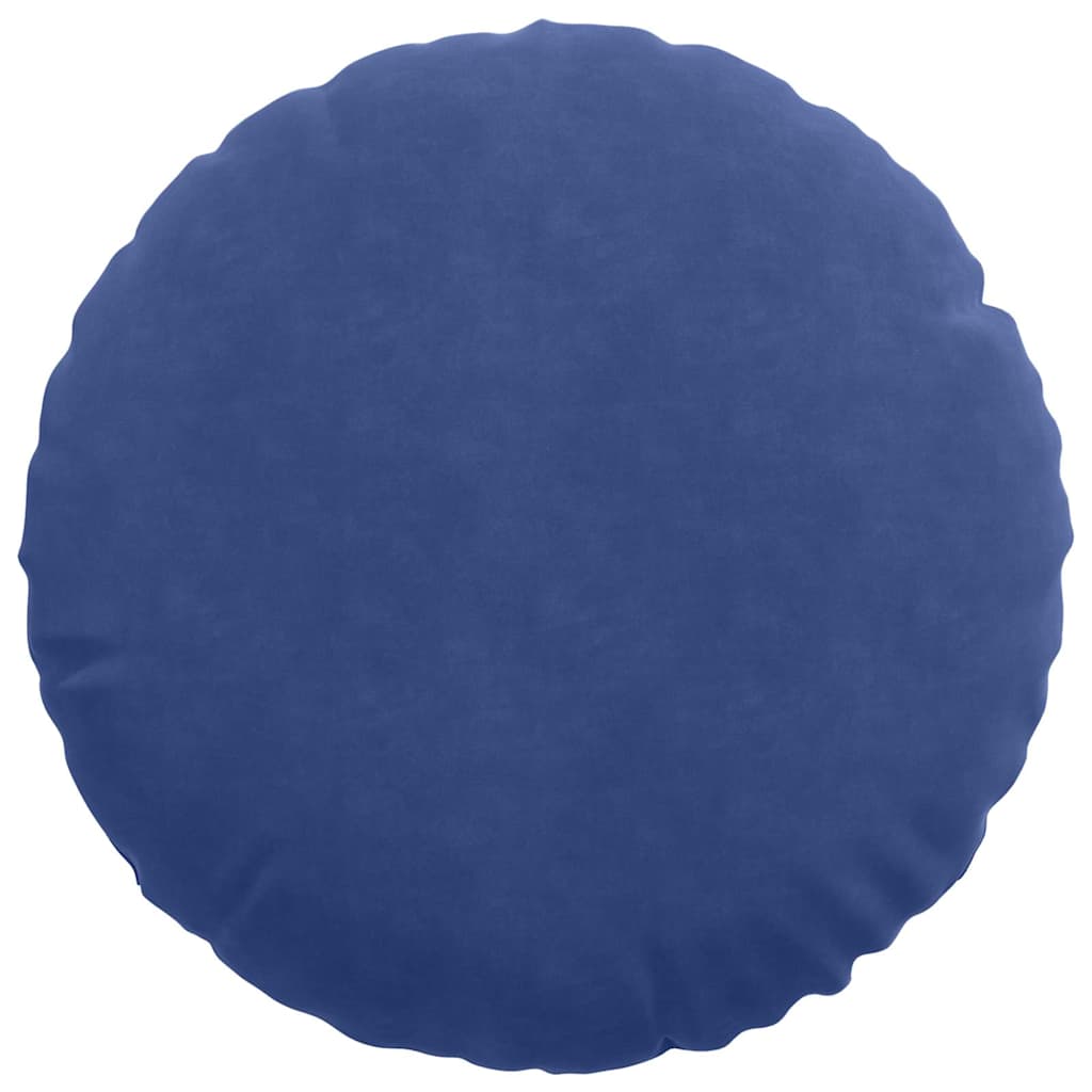 Sitzkissen 2 pcs Polizeiblau Ø50 x 19 cm Samt