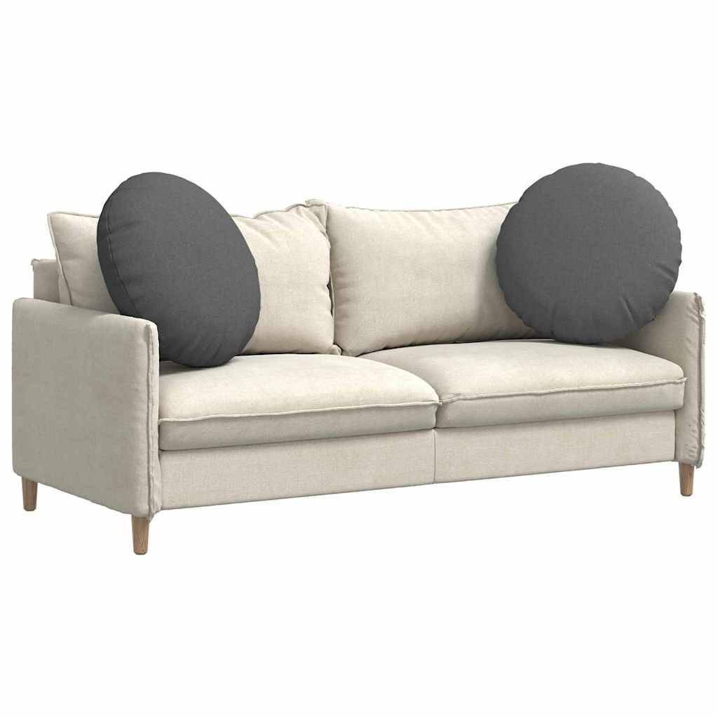 Sitzkissen 2 pcs Dunkelgrau Ø60 x 21 cm Stoff