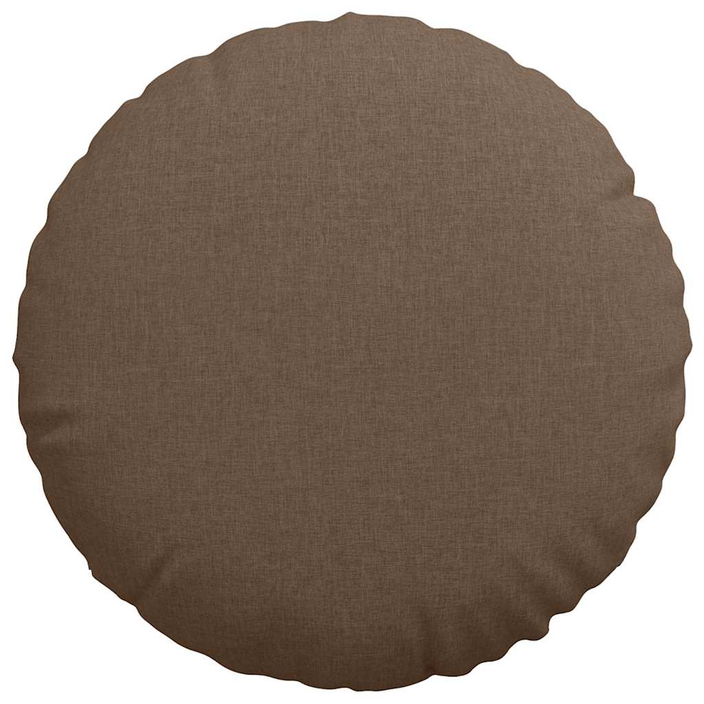 Sitzkissen 2 pcs Braun Ø60 x 21 cm Stoff