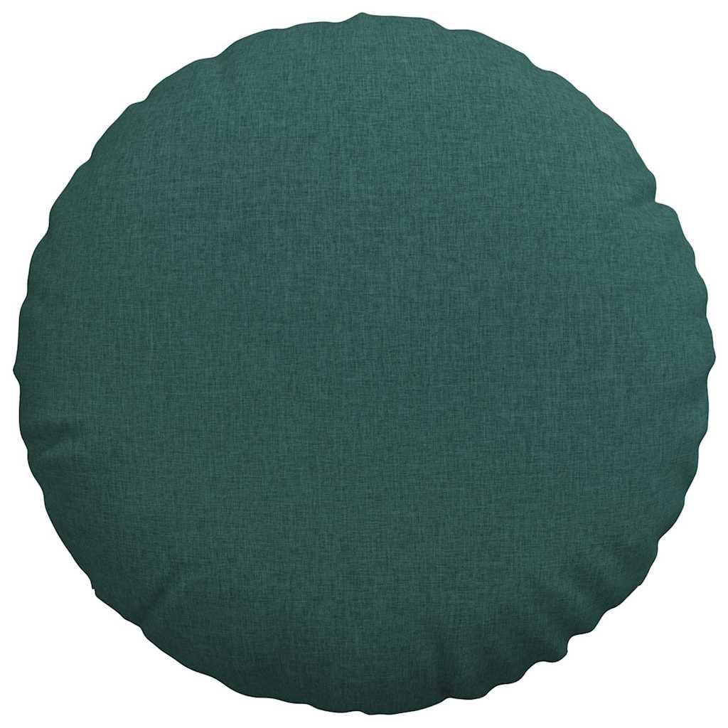 Sitzkissen 2 pcs Dunkelgrün Ø60 x 21 cm Stoff