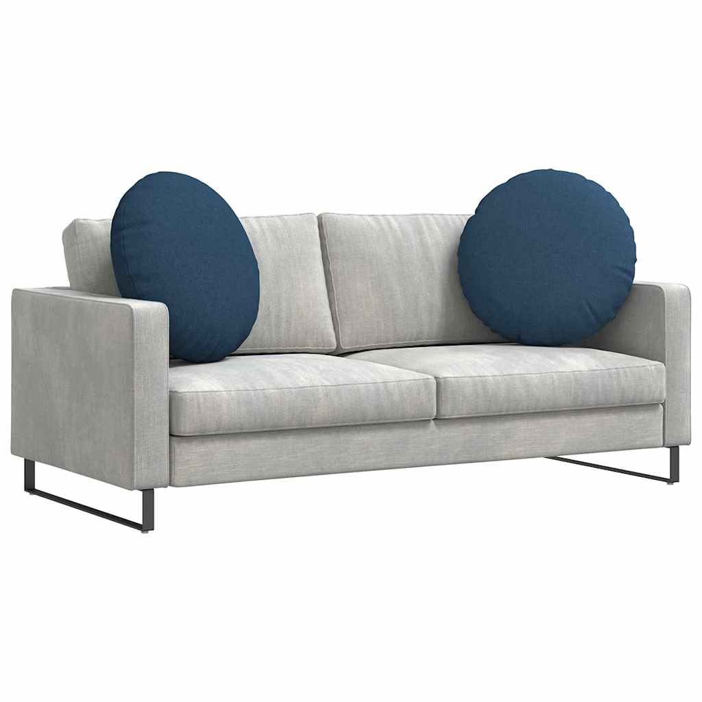 Sitzkissen 2 pcs Blau Ø60 x 21 cm Stoff