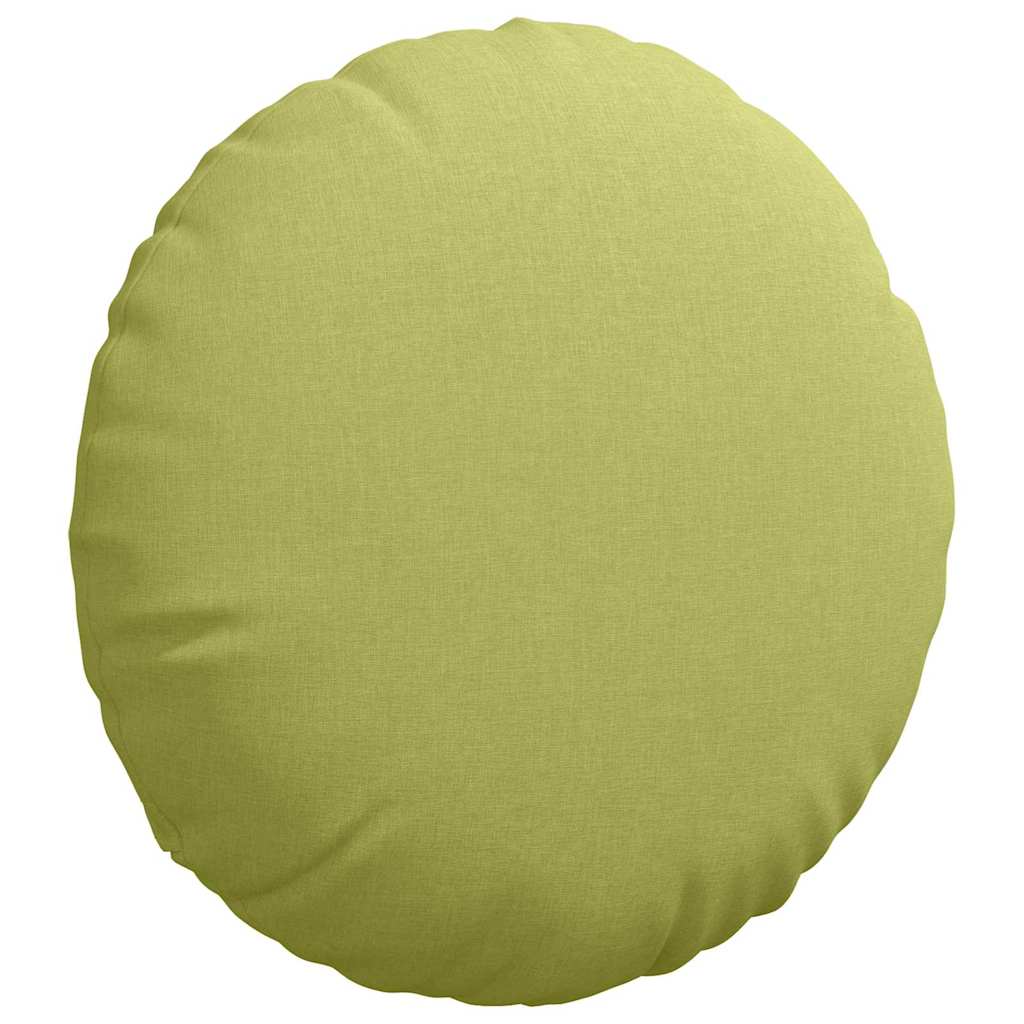 Sitzkissen 2 pcs Hellgrün Ø60 x 21 cm Stoff