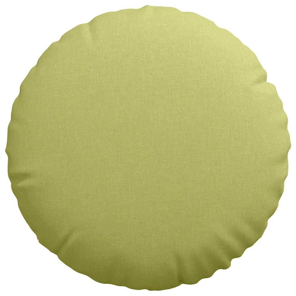 Sitzkissen 2 pcs Hellgrün Ø60 x 21 cm Stoff