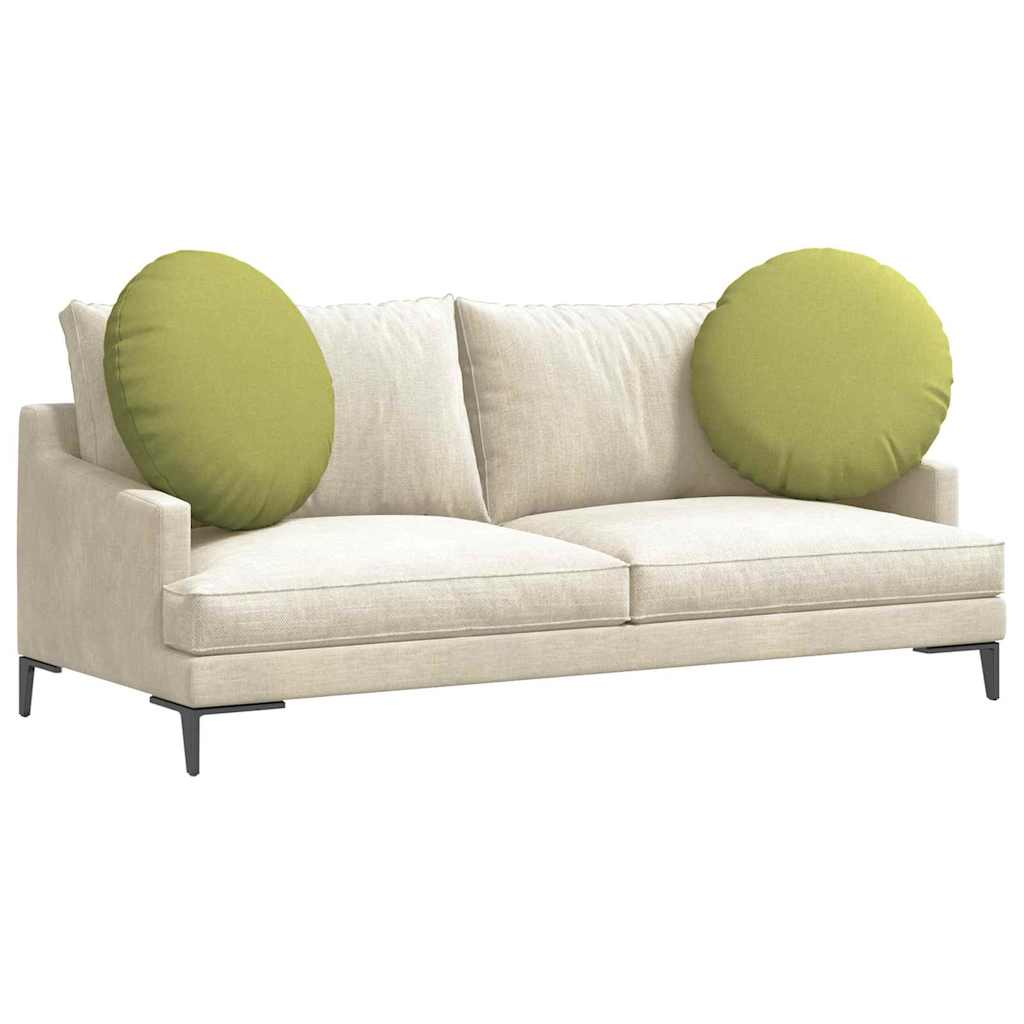Sitzkissen 2 pcs Hellgrün Ø60 x 21 cm Stoff