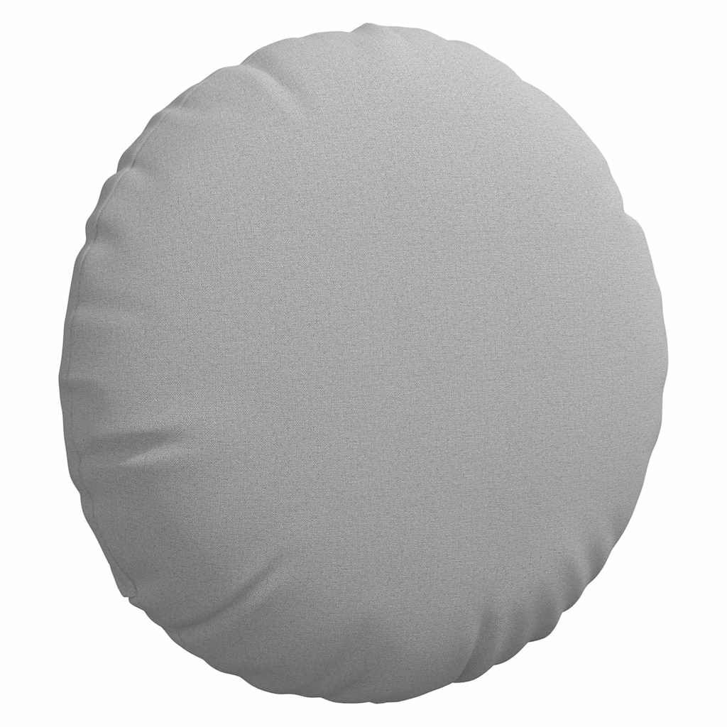 Sitzkissen 2 pcs Wolkengrau Ø60 x 21 cm Stoff