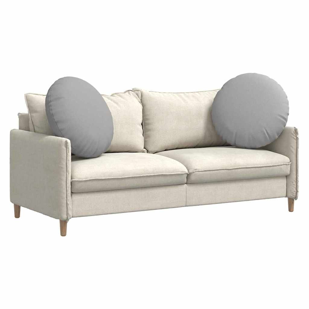 Sitzkissen 2 pcs Wolkengrau Ø60 x 21 cm Stoff