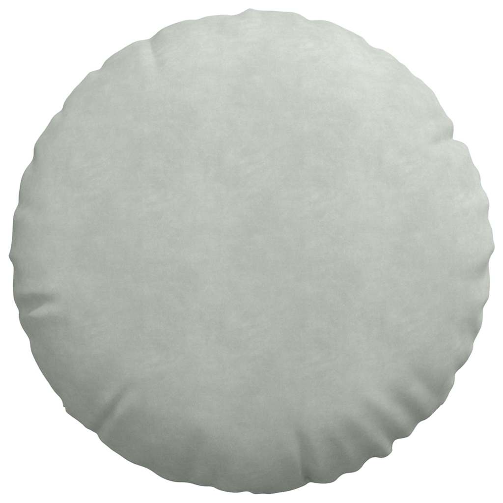 Sitzkissen 2 pcs Hellgrau Ø60 x 21 cm Samt