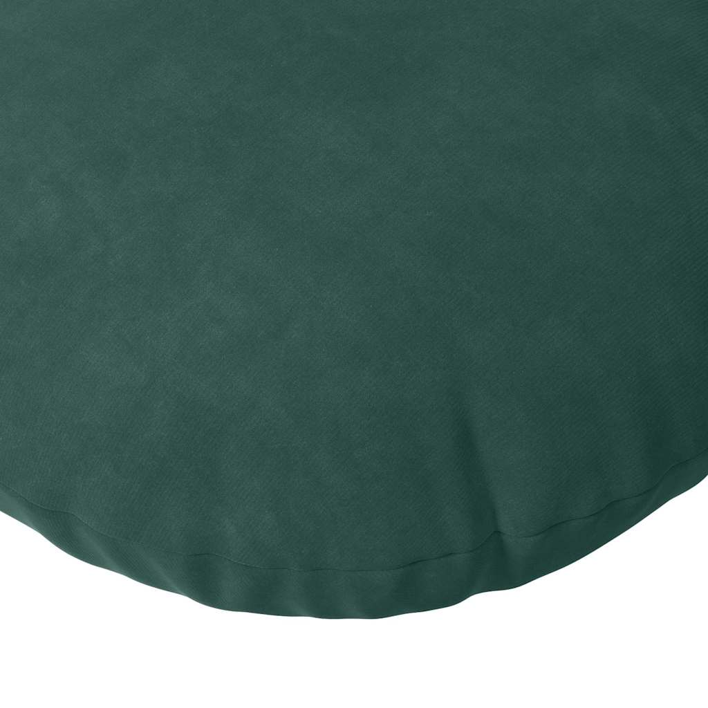 Sitzkissen 2 pcs Dunkelgrün Ø60 x 21 cm Samt