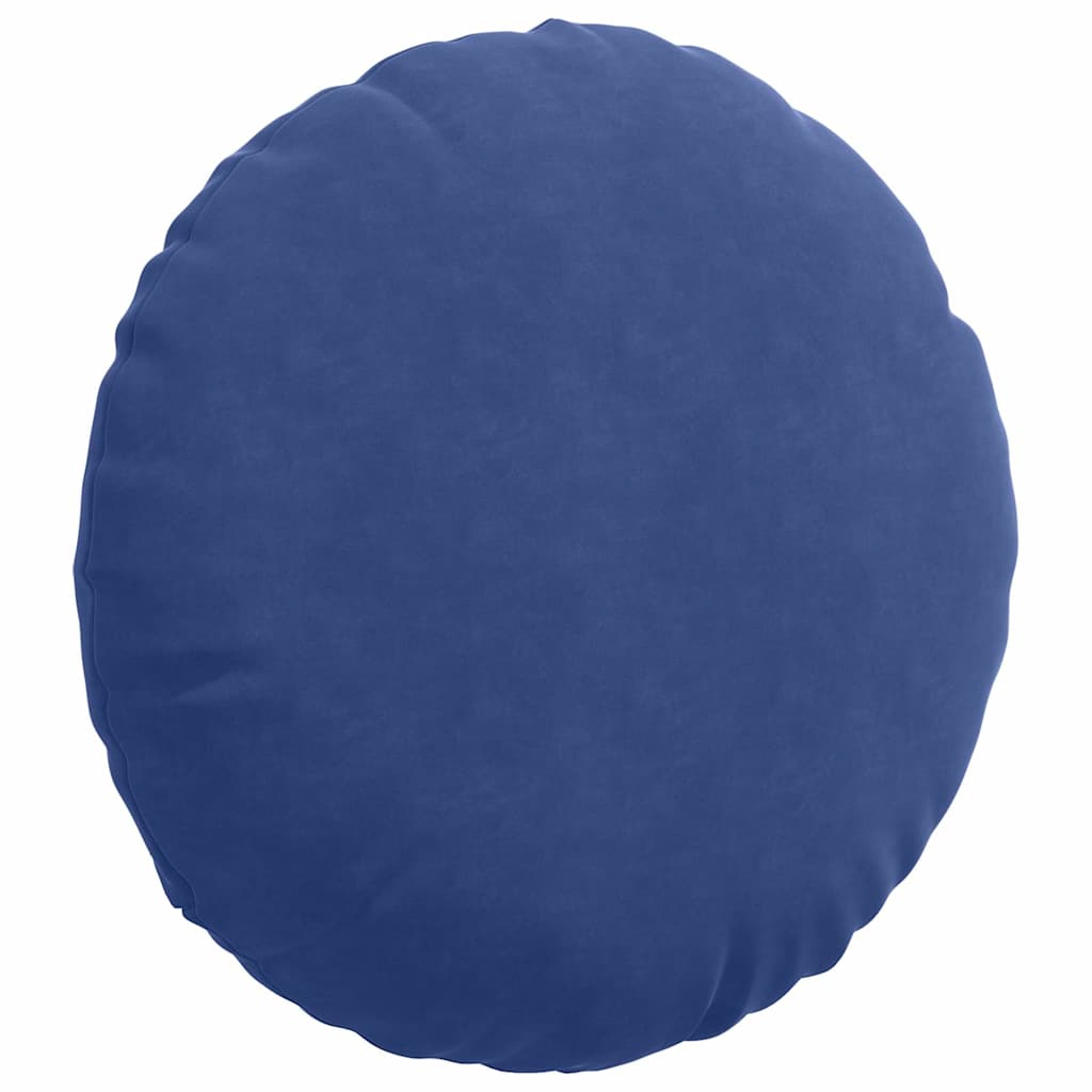 Sitzkissen 2 pcs Polizeiblau Ø60 x 21 cm Samt