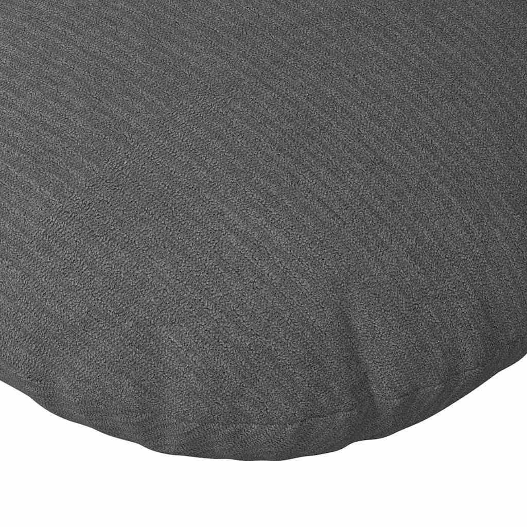 Sitzkissen 2 pcs Dunkelgrau Ø60 x 21 cm Cordstoff