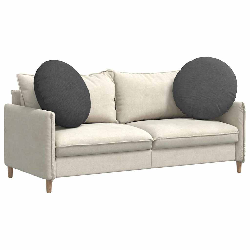 Sitzkissen 2 pcs Dunkelgrau Ø60 x 21 cm Cordstoff