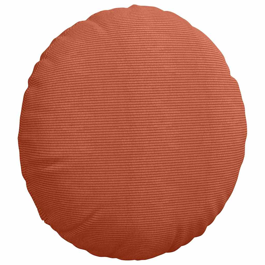 Sitzkissen 2 pcs Rot-Orange Ø60 x 21 cm Cordstoff