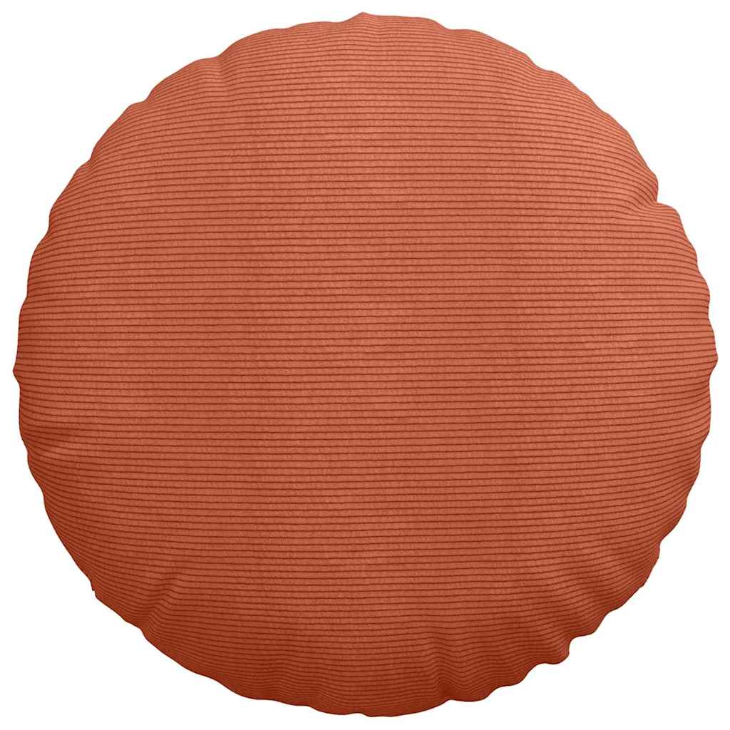 Sitzkissen 2 pcs Rot-Orange Ø60 x 21 cm Cordstoff