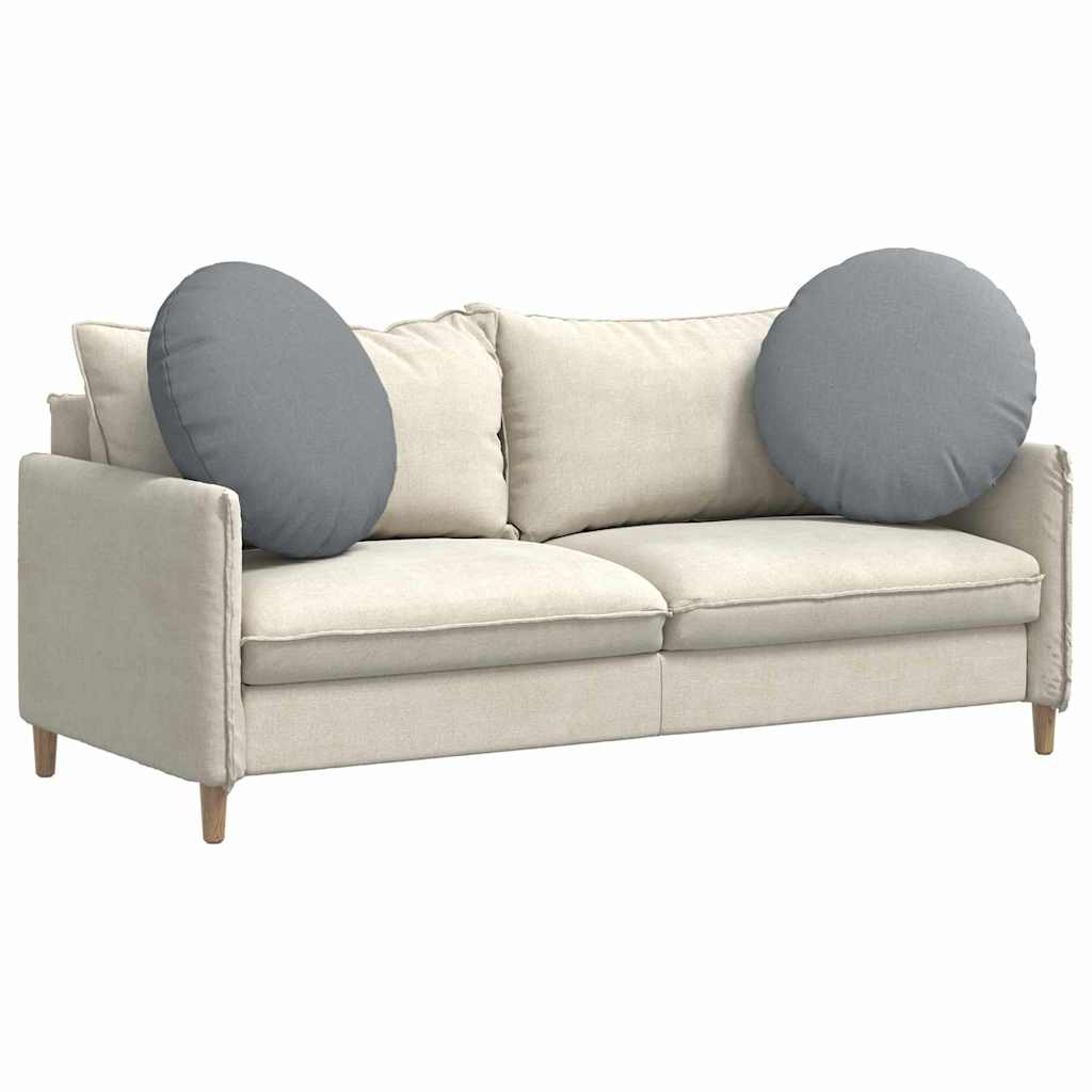 Sitzkissen 2 pcs Hellgrau Ø80 x 29 cm Stoff