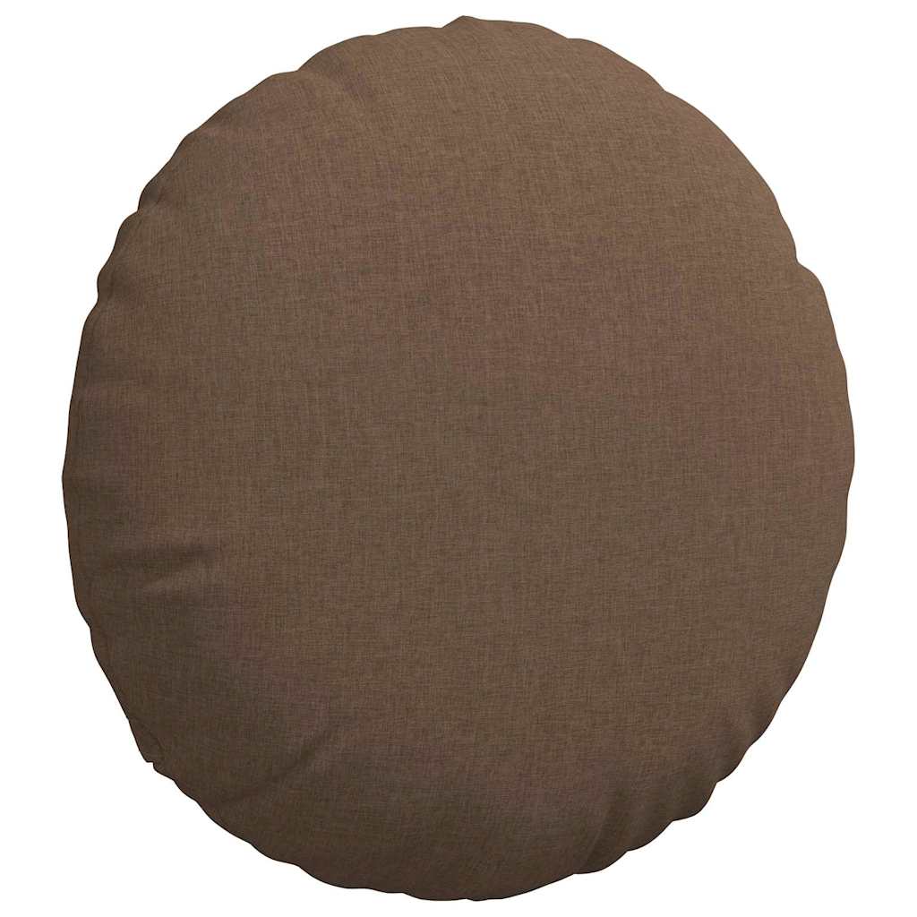 Sitzkissen 2 pcs Braun Ø80 x 29 cm Stoff