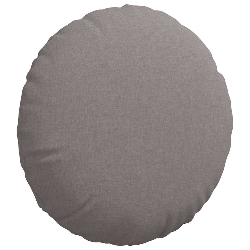 Sitzkissen 2 pcs Taupe Ø80 x 29 cm Stoff