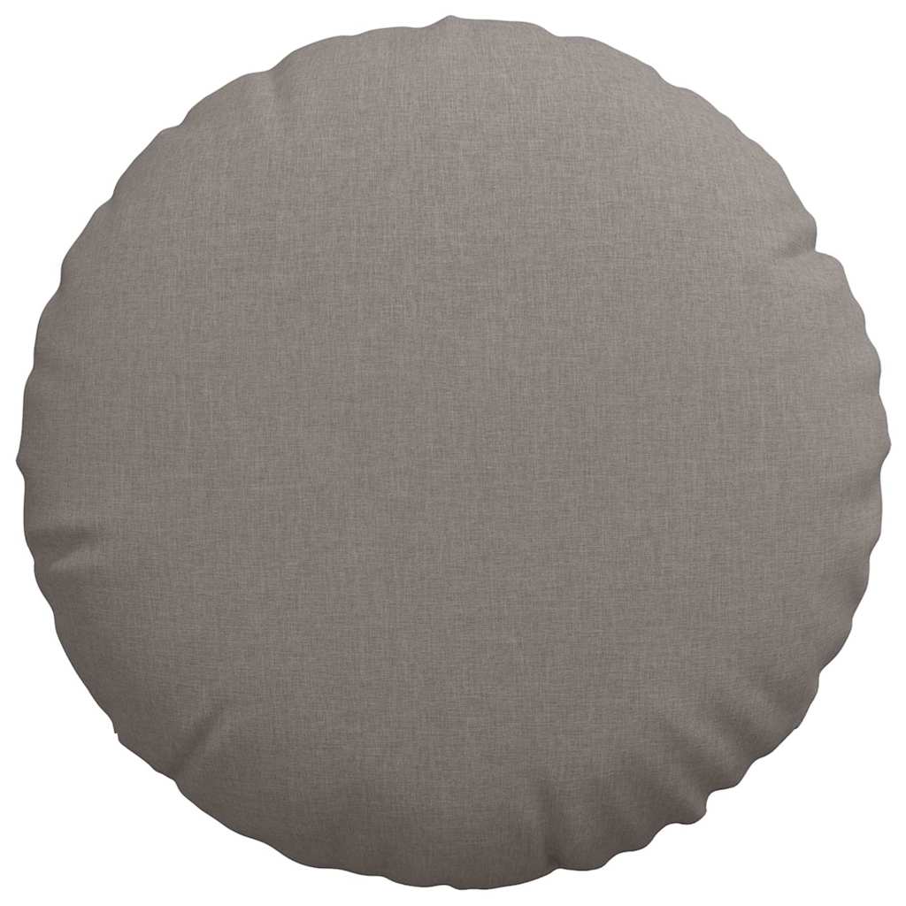 Sitzkissen 2 pcs Taupe Ø80 x 29 cm Stoff