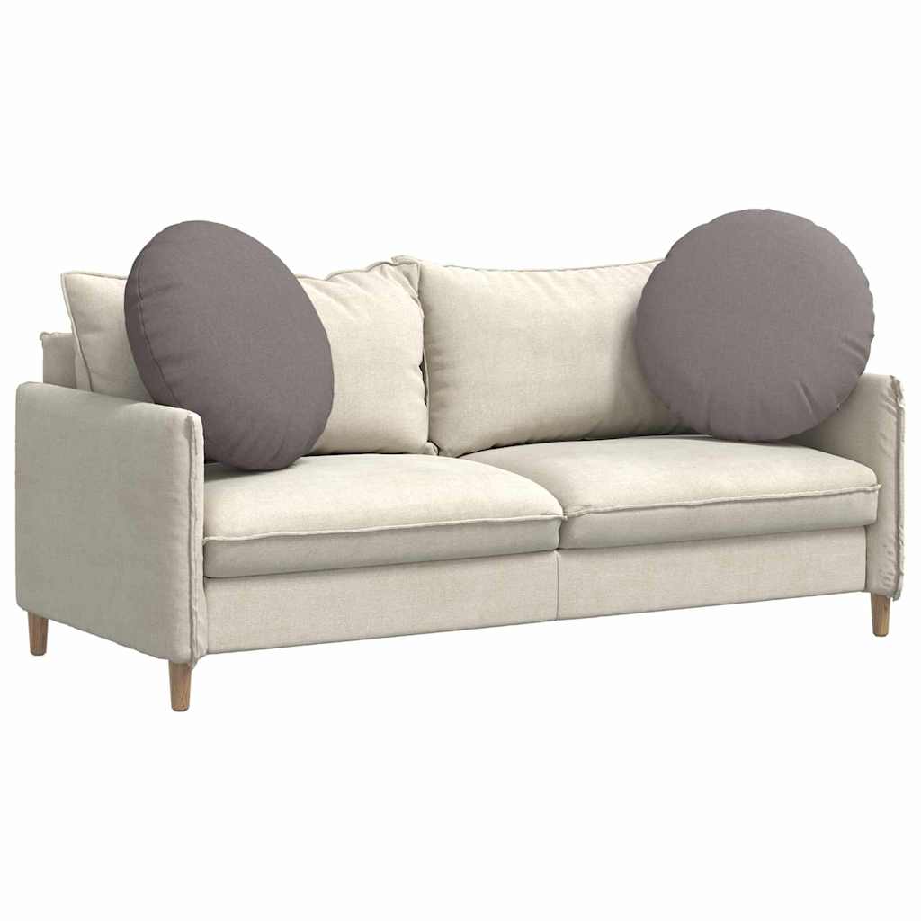 Sitzkissen 2 pcs Taupe Ø80 x 29 cm Stoff