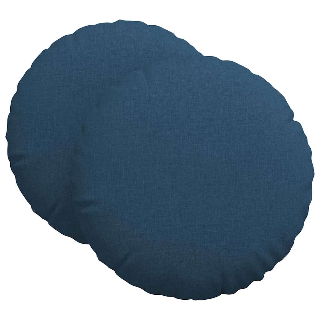 Sitzkissen 2 pcs Blau Ø80 x 29 cm Stoff