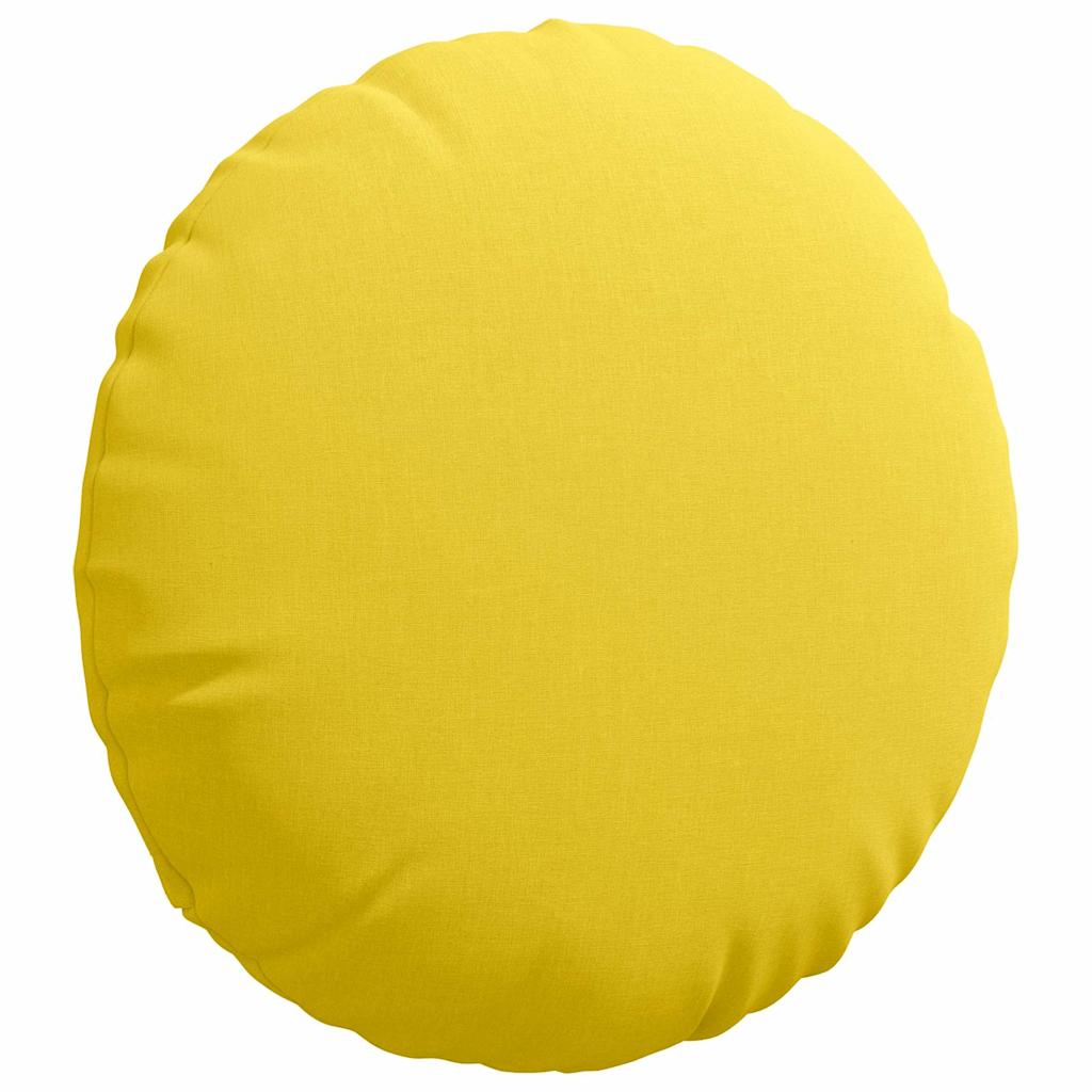 Sitzkissen 2 pcs Helles Gelb Ø80 x 29 cm Stoff